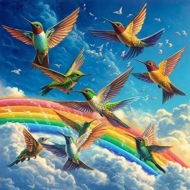 Hummingbird rainbow