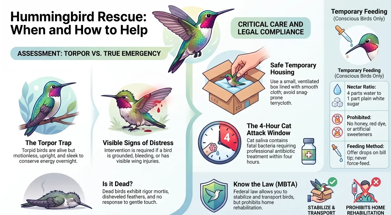 Hummingbird care infographic