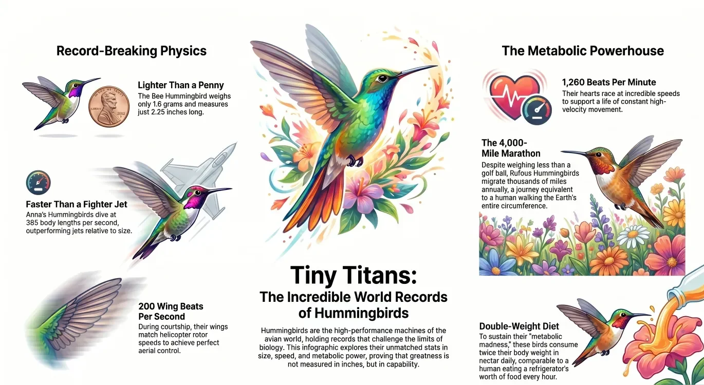 Hummingbirds setting records