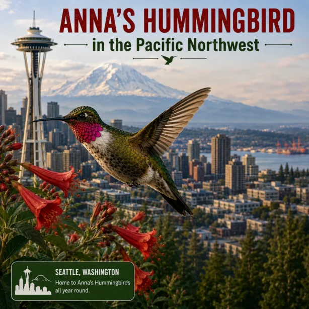 Anna's hummingbird in Seattle
