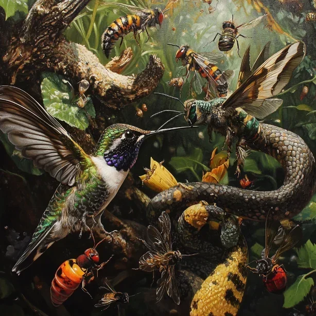 hummingbirds predators
